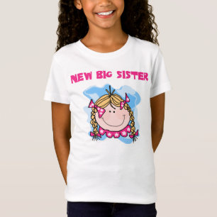 Blonde Girl New Big Sister T-Shirt