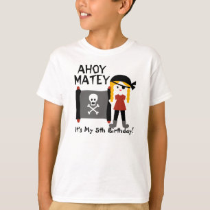 Blonde Girl Party Like a Pirate Custom Tshirt