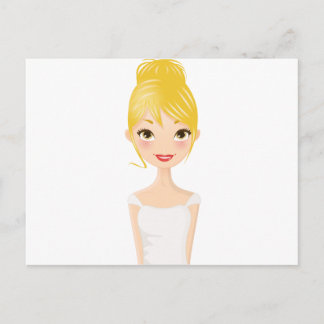 Blonde Girl Postcard