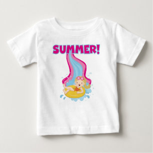 Blonde Girl Summer Baby T-Shirt