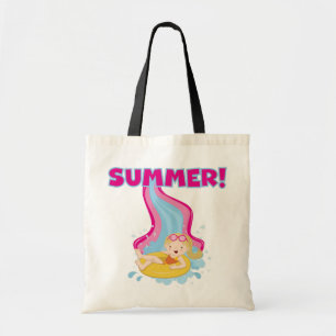 Blonde Girl Summer Tote Bag