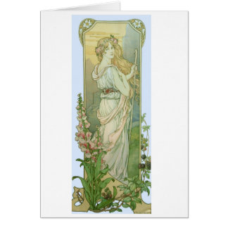 Blonde Girl with Flowers in Her Hair