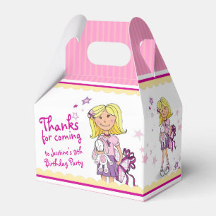 Blonde Girls 9th birthday gift thank you favour Box