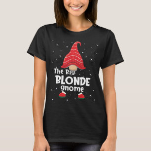Blonde Gnome Family Matching Christmas Funny Gift T-Shirt