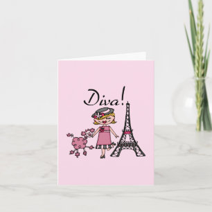 Blonde Hair Diva Card