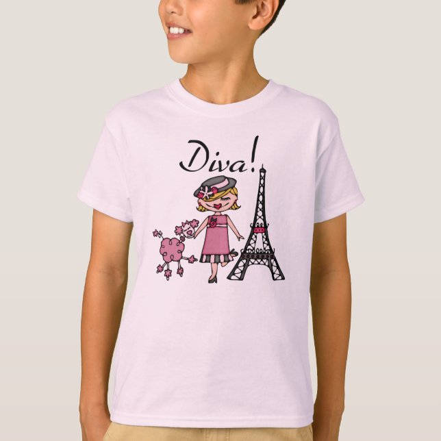 Blonde Hair Diva T-Shirt (Front)