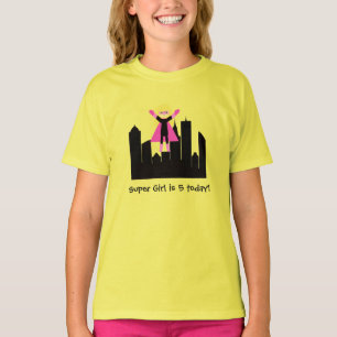 Blonde Hair Girl Super Hero T-shirt