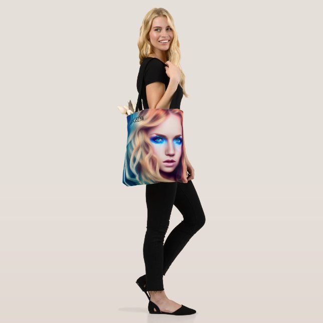 Blonde Haired Blue Eyed Bombshell   Tote Bag (On Model)
