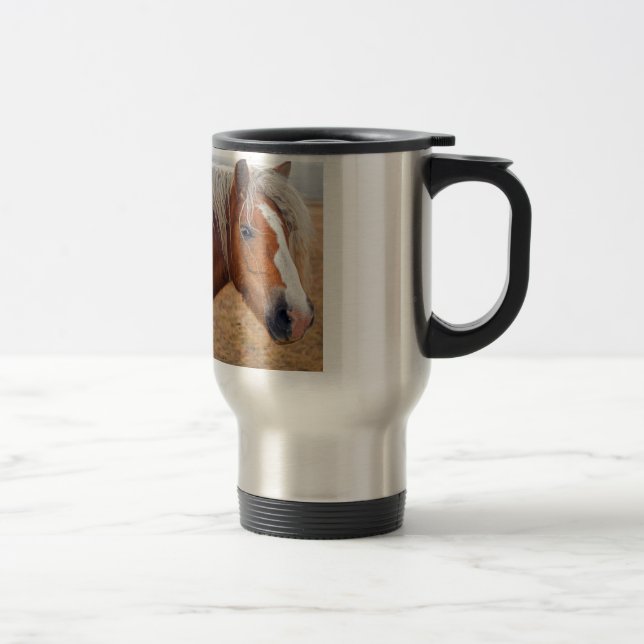 Blonde Horse Travel Mug (Right)