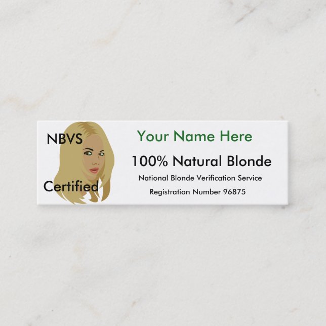 Blonde ID Card (Front)