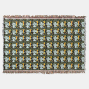 blonde lookout mermaids throw blanket