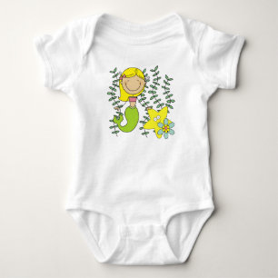 Blonde Mermaid Baby Bodysuit