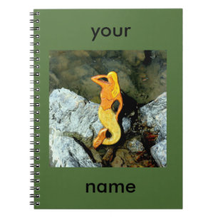 blonde mermaid gazing seaward spiral notebook