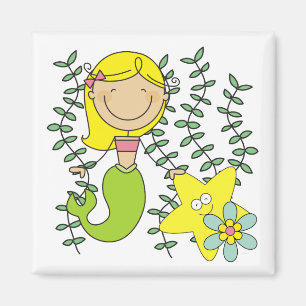 Blonde Mermaid Magnet