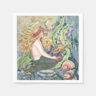 Blonde Mermaid Napkin