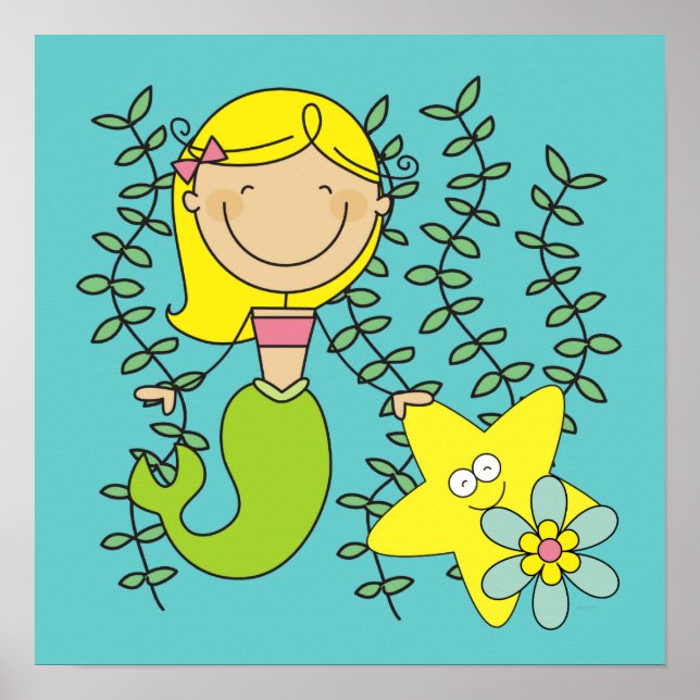 Blonde Mermaid Poster (Front)