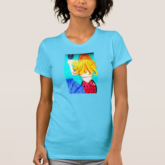 blonde mermaid t-shirt (Front)