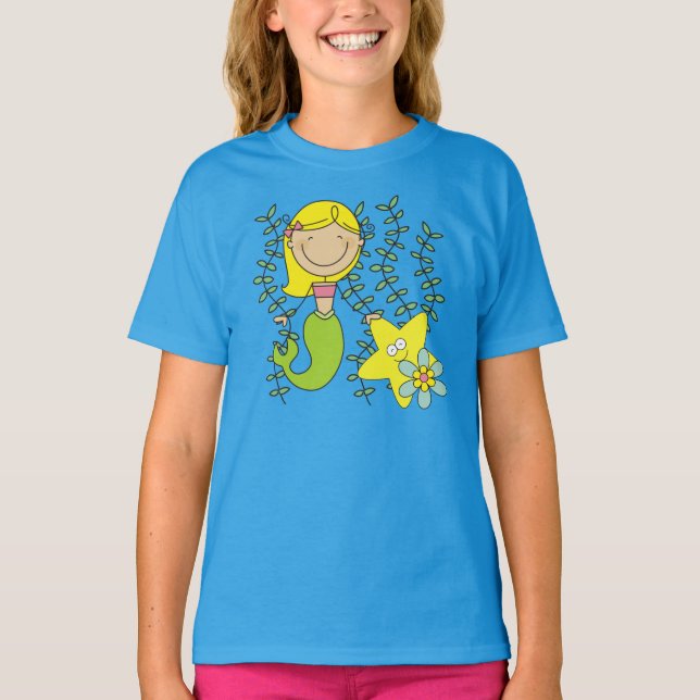 Blonde Mermaid T-Shirt (Front)
