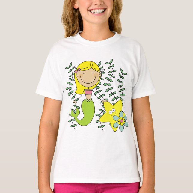 Blonde Mermaid T-Shirt (Front)