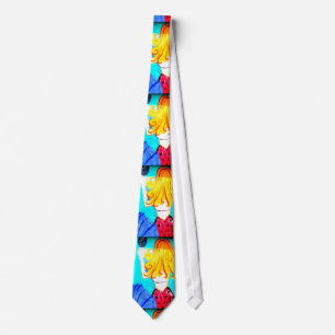 blonde mermaid tie