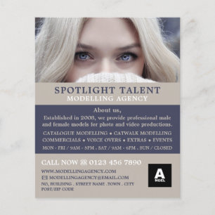 Blonde Model, Modelling Agency, Model Agent Flyer