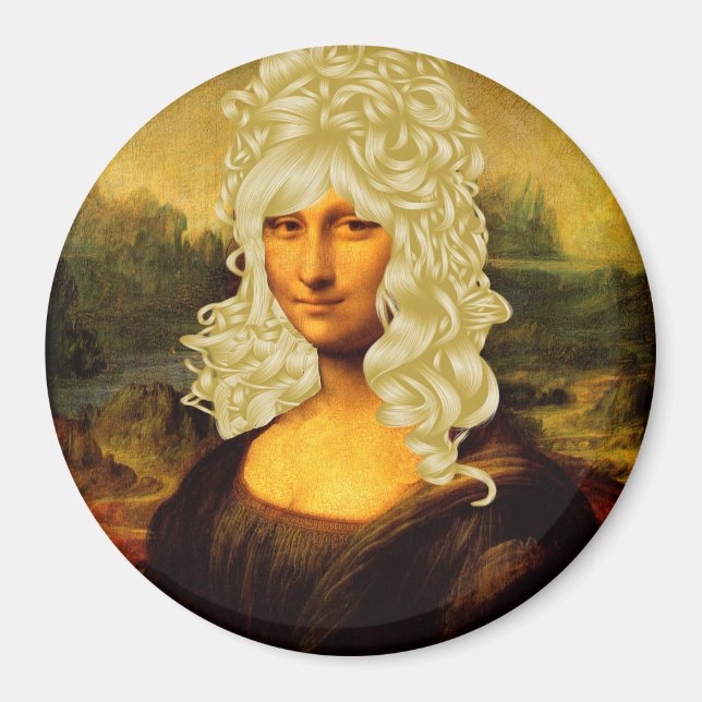 Blonde Mona Lisa Magnet (Front)
