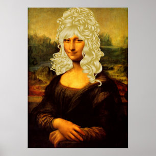 Blonde Mona Lisa Poster