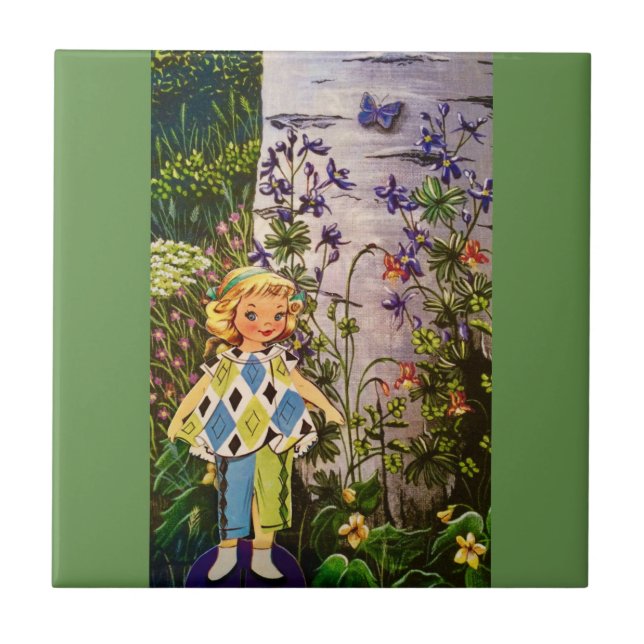 Blonde Nature Hiker Tile (Front)
