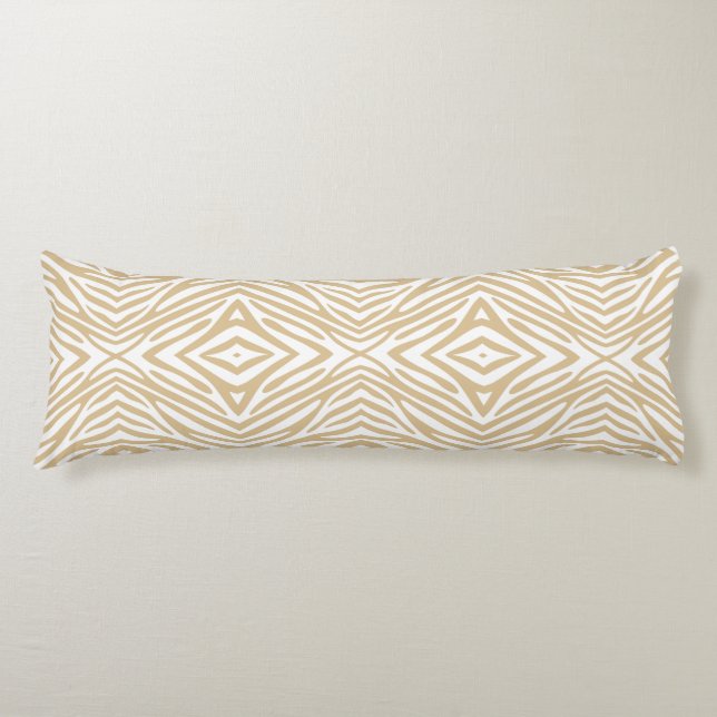 Blonde Neutral Zebra Body Cushion (Front)