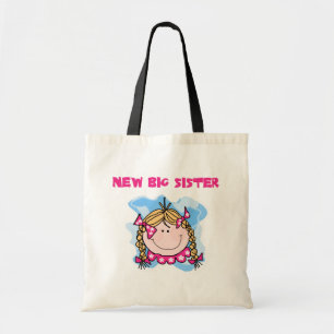 Blonde New Big Sister Tshirts and Gifts Tote Bag
