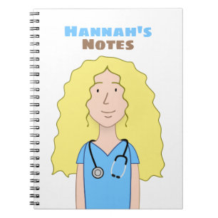 Blonde Nurse Notebook