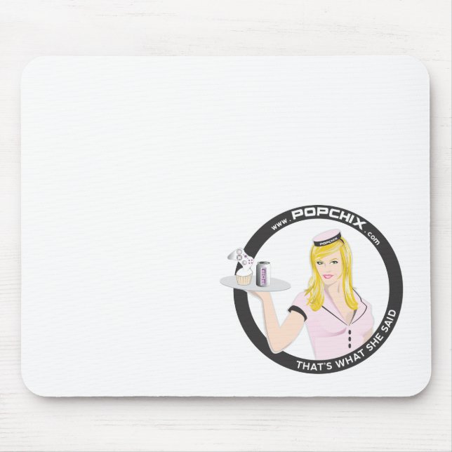 Blonde PopChiX Girl Mousepad (Front)
