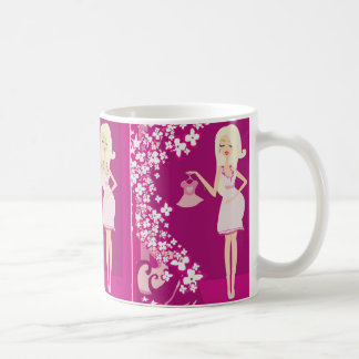 blonde pregnant woman coffee mug