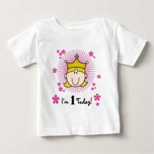Blonde Princess 1st Birthday Tshirts and Gifts