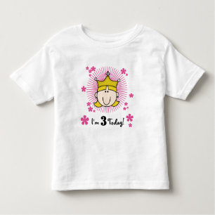 Blonde Princess 3rd Birthday Tshirts & Gifts