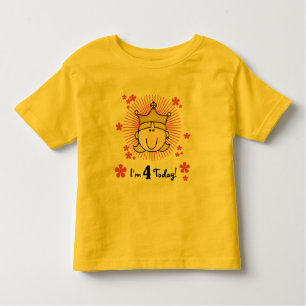 Blonde Princess 4th Birthday Tshirts and Gifts