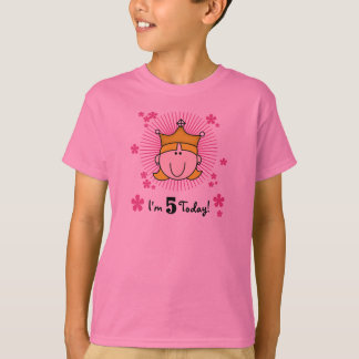 Blonde Princess 5th Birthday T-Shirt