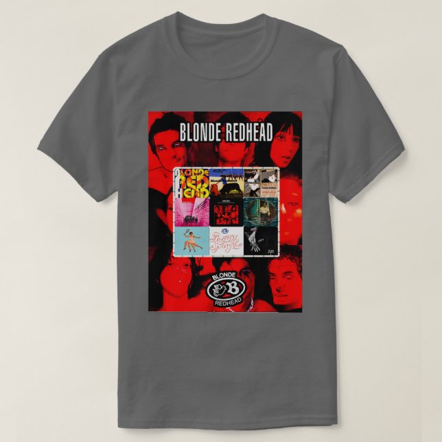 Blonde Redhead Collage T-Shirt (Design Front)