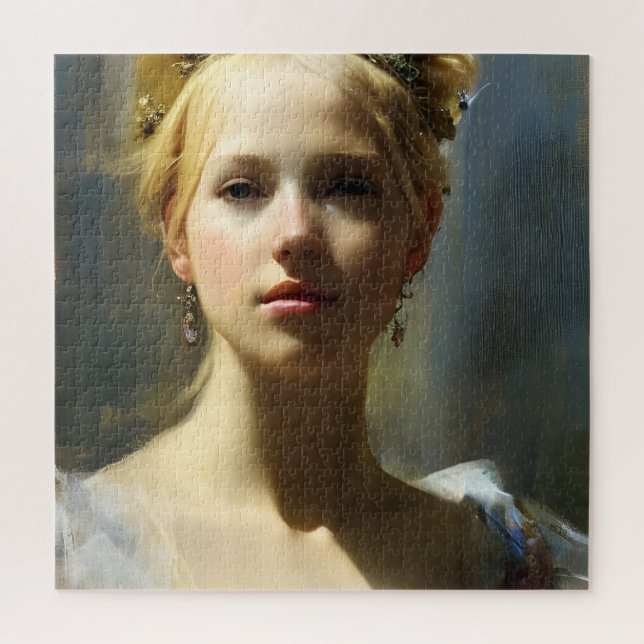 Blonde Renaissance Goddess Puzzle (Vertical)