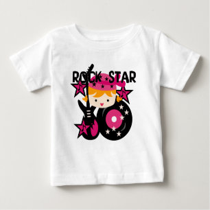 Blonde Rock Star Girl Baby Tutu Bodysuit