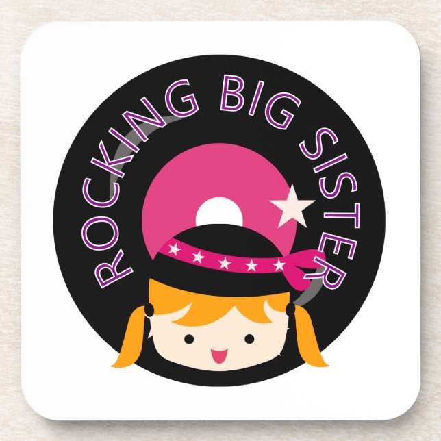 Blonde Rocking Big Sister Coaster (Front)