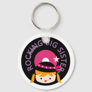 Blonde Rocking Big Sister Key Ring