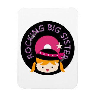 Blonde Rocking Big Sister Magnet
