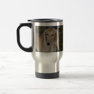 Blonde Saluki Dog Travel Mug