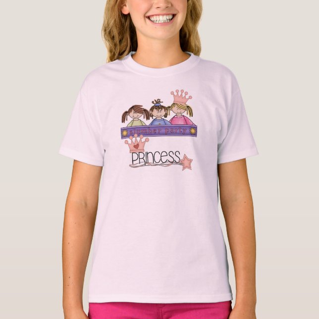 Blonde Slumber Party Princess T-Shirt (Front)