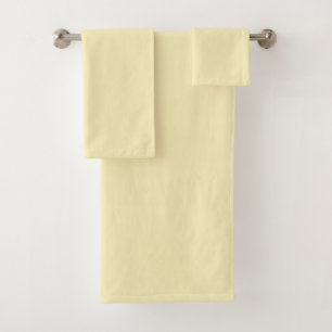 Blonde Solid Colour Bath Towel Set