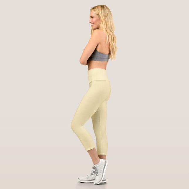  Blonde (solid colour)   Capri Leggings (Left)