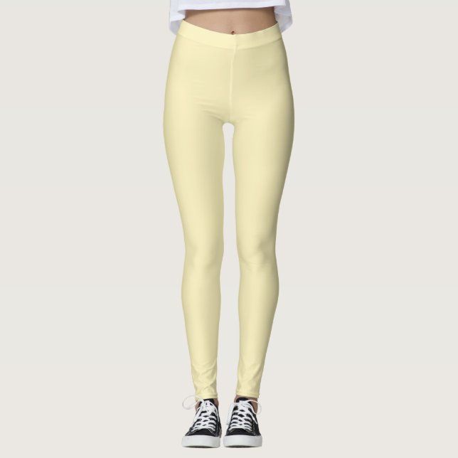 Blonde Solid Colour Leggings (Front)