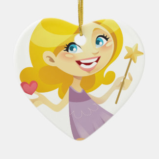 Blonde Toothfairy From Pomegranate Ink Ceramic Tree Decoration