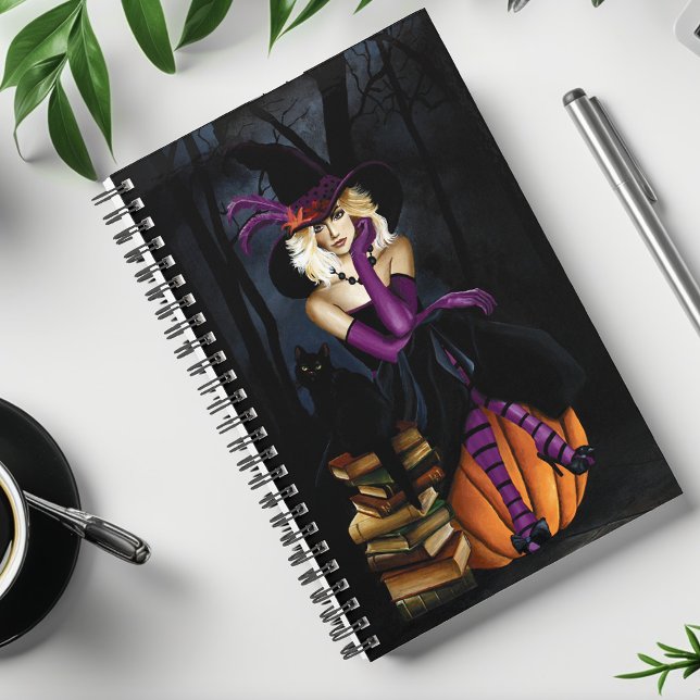 Blonde Witch Pumpkin Purple Planner (Creator Uploaded)